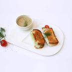 Soup and Sandwich Plate - Set of 4 - Che Cose Belle