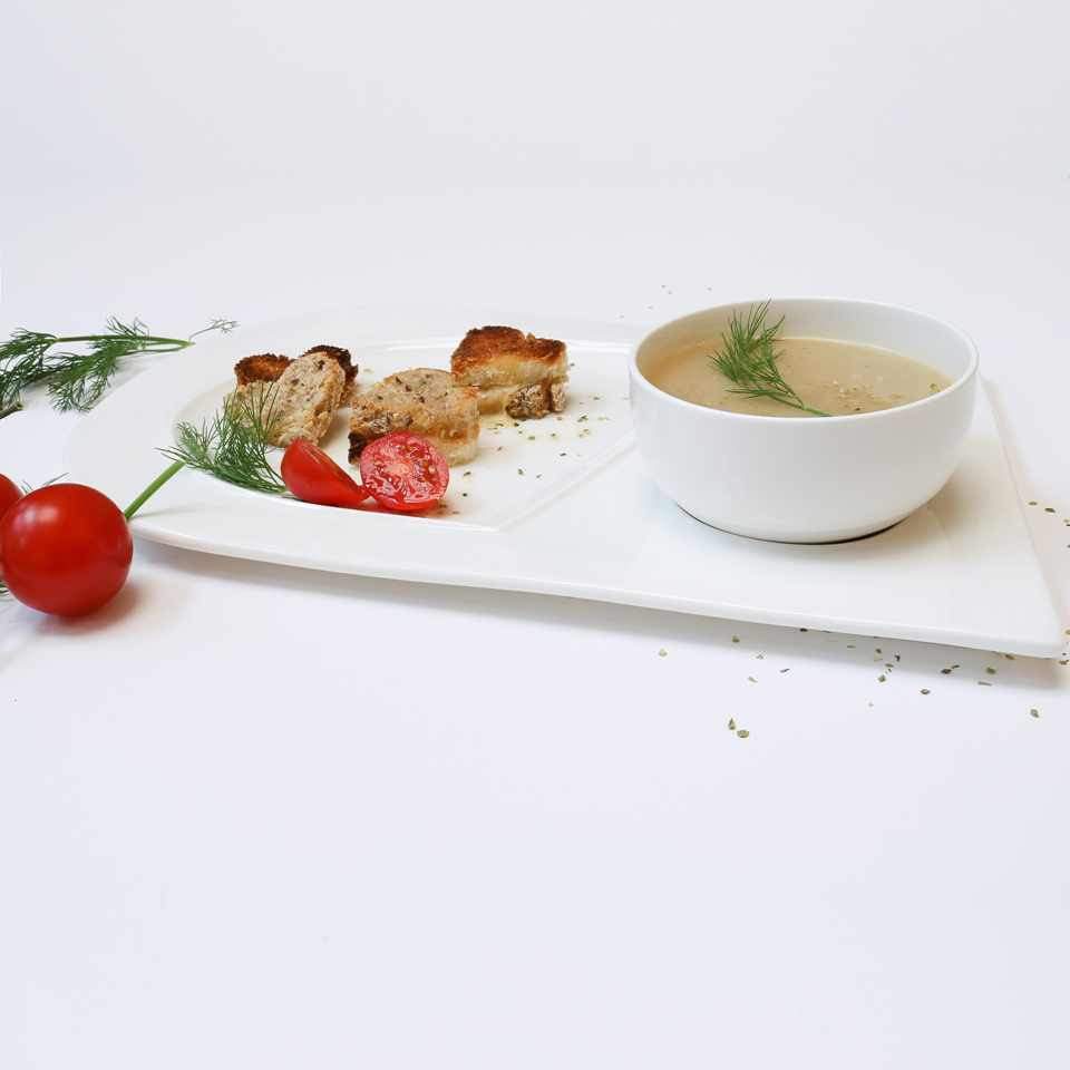 Soup and Sandwich Plate - Set of 4 - Che Cose Belle