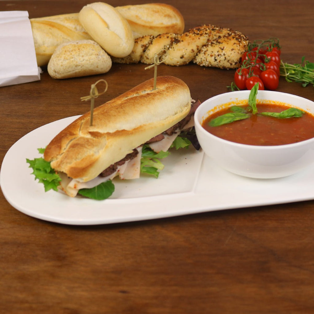 Soup and Sandwich Plate - Set of 4 - Che Cose Belle