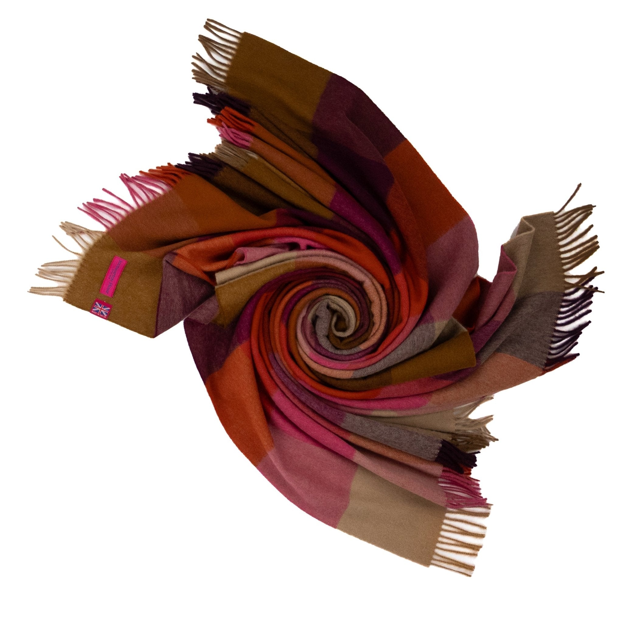 Southampton Home Merino Wool Throw – Block Bold | UK Made - Che Cose Belle