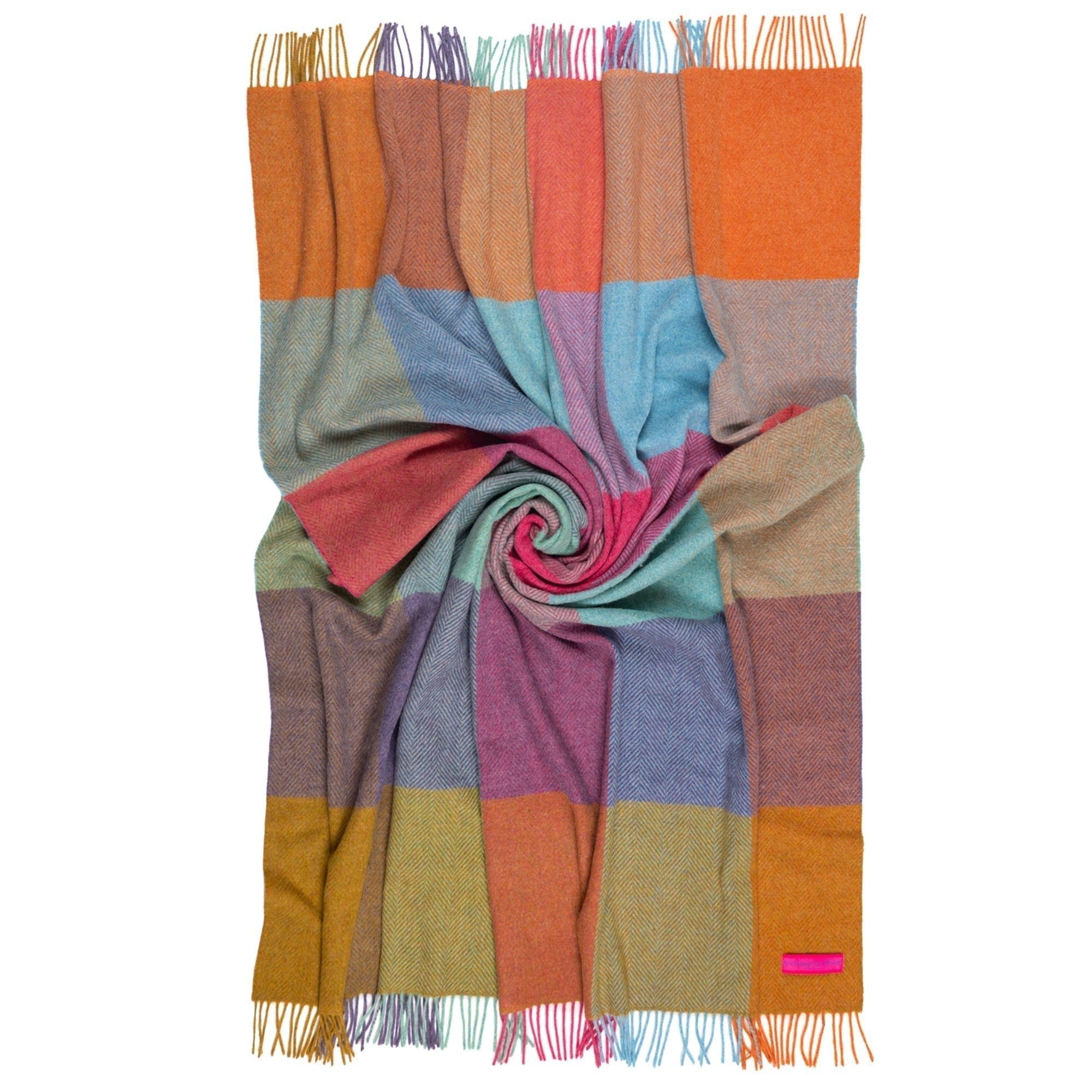 Southampton Home Merino Wool Throw – Block Kaleidoscope - Che Cose Belle