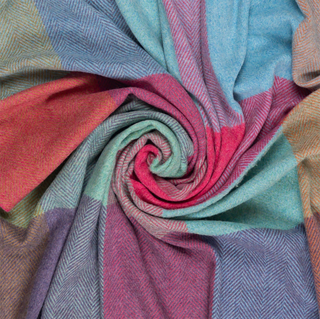 Southampton Home Merino Wool Throw – Block Kaleidoscope - Che Cose Belle