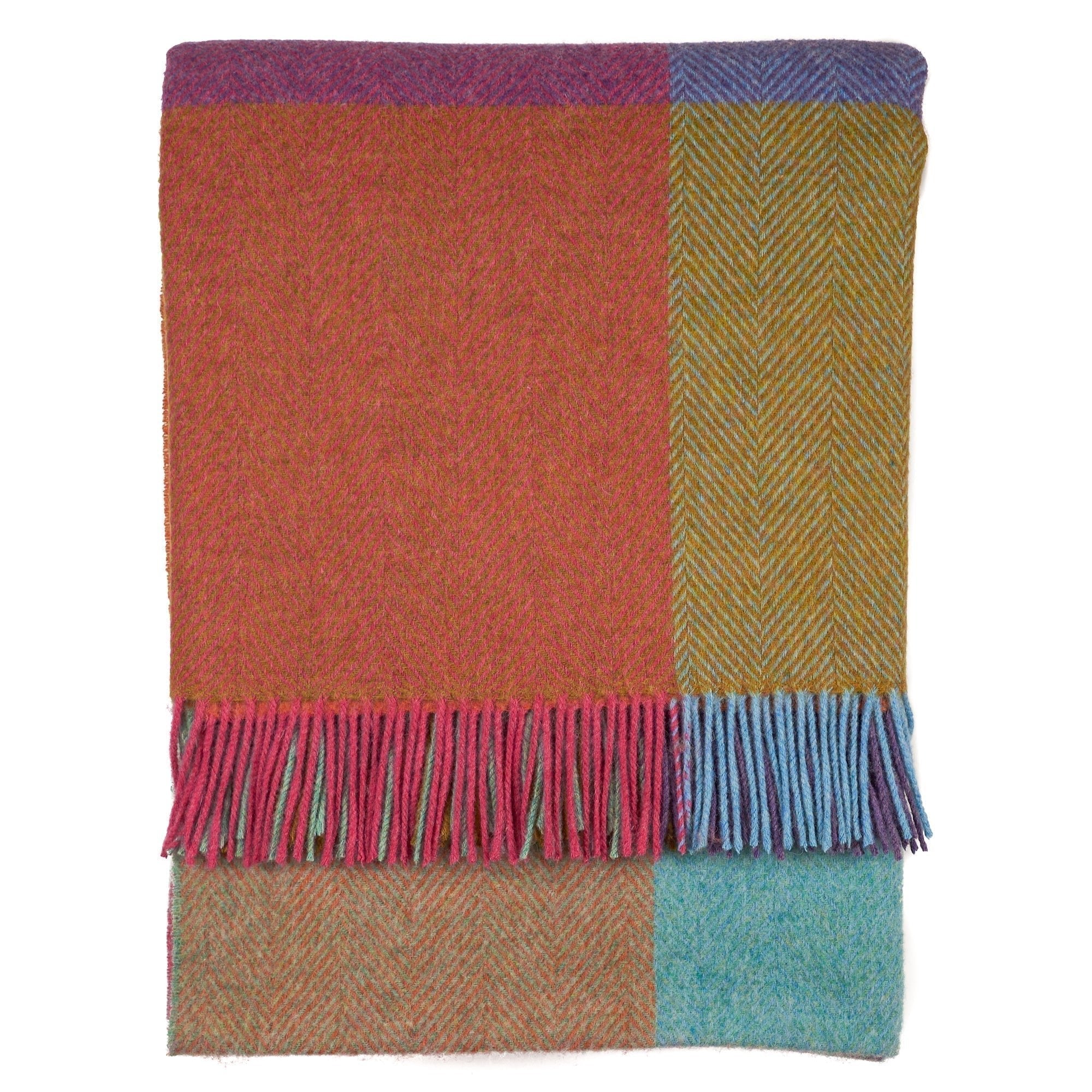 Southampton Home Merino Wool Throw – Block Kaleidoscope - Che Cose Belle
