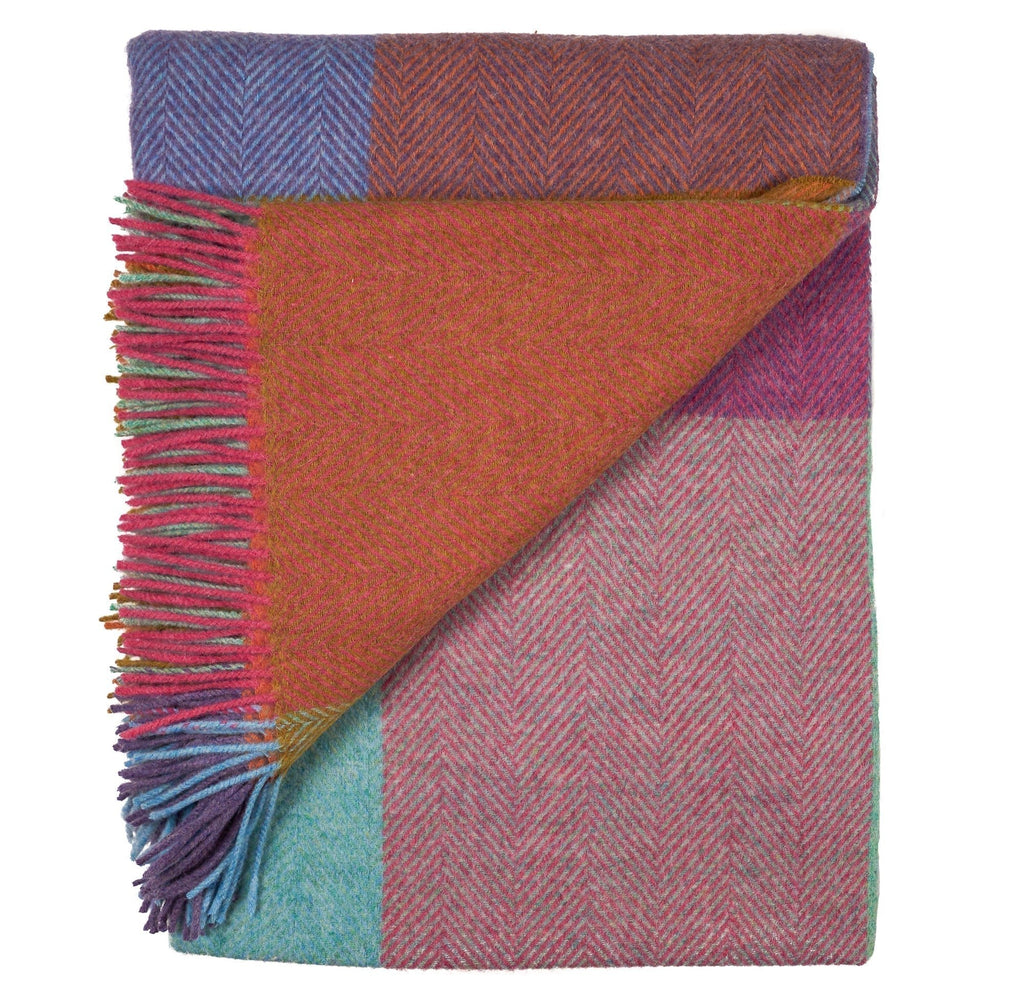 Southampton Home Merino Wool Throw – Block Kaleidoscope - Che Cose Belle