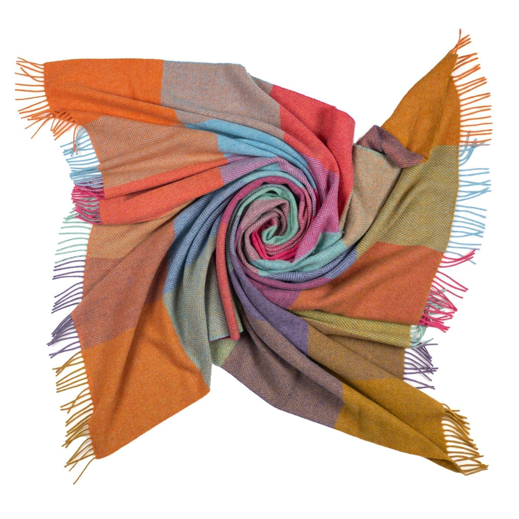 Southampton Home Merino Wool Throw – Block Kaleidoscope - Che Cose Belle