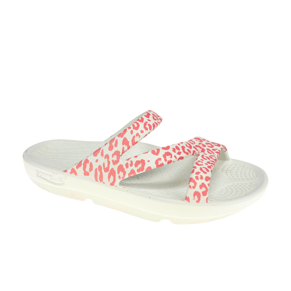 Sovella Active Recovery Sandals Women's PF Slide Pink/Leopard - Che Cose Belle