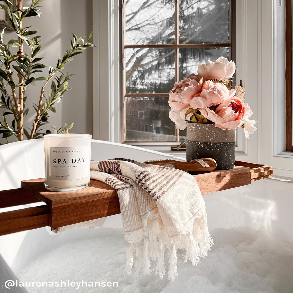 Spa Day Soy Candle - White Jar - 11 oz - Che Cose Belle