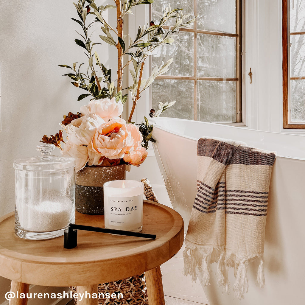 Spa Day Soy Candle - White Jar - 11 oz - Che Cose Belle