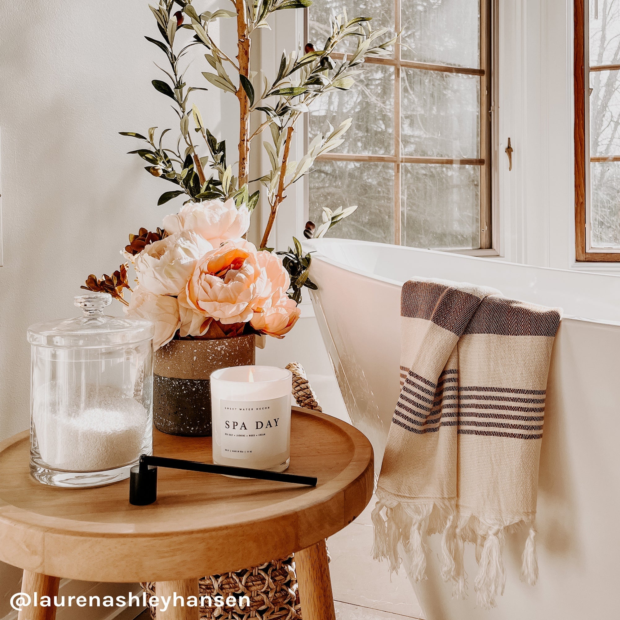 Spa Day Soy Candle - White Jar - 11 oz - Che Cose Belle