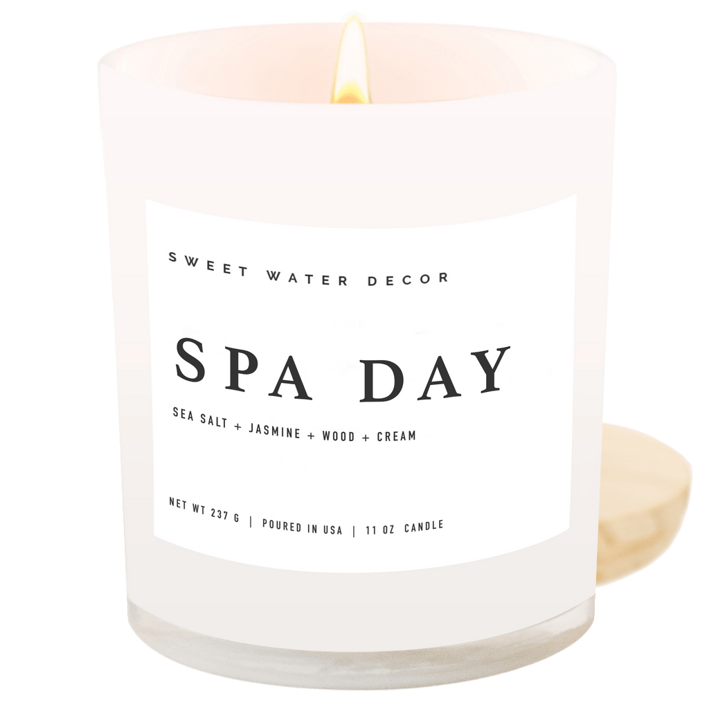 Spa Day Soy Candle - White Jar - 11 oz - Che Cose Belle