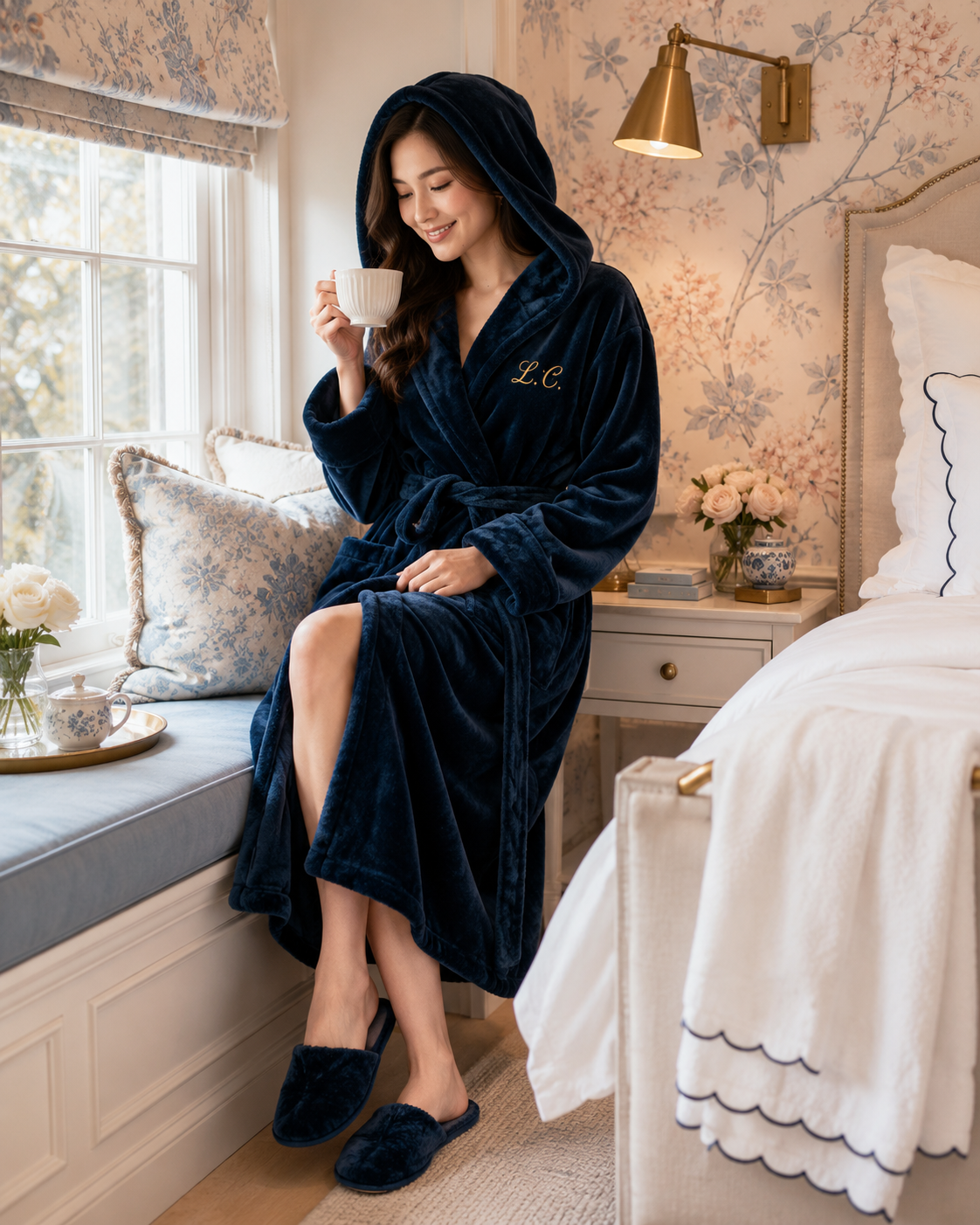 Women’s Plush Hooded Robe - Spa-Worthy Comfort at Home