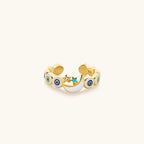Sparkling Protection - Moon & Star Ring - Che Cose Belle