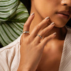 Sparkling Protection - Moon & Star Ring - Che Cose Belle