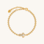 Sparkling Soul Mother of Pearl Cross Bracelet - Che Cose Belle
