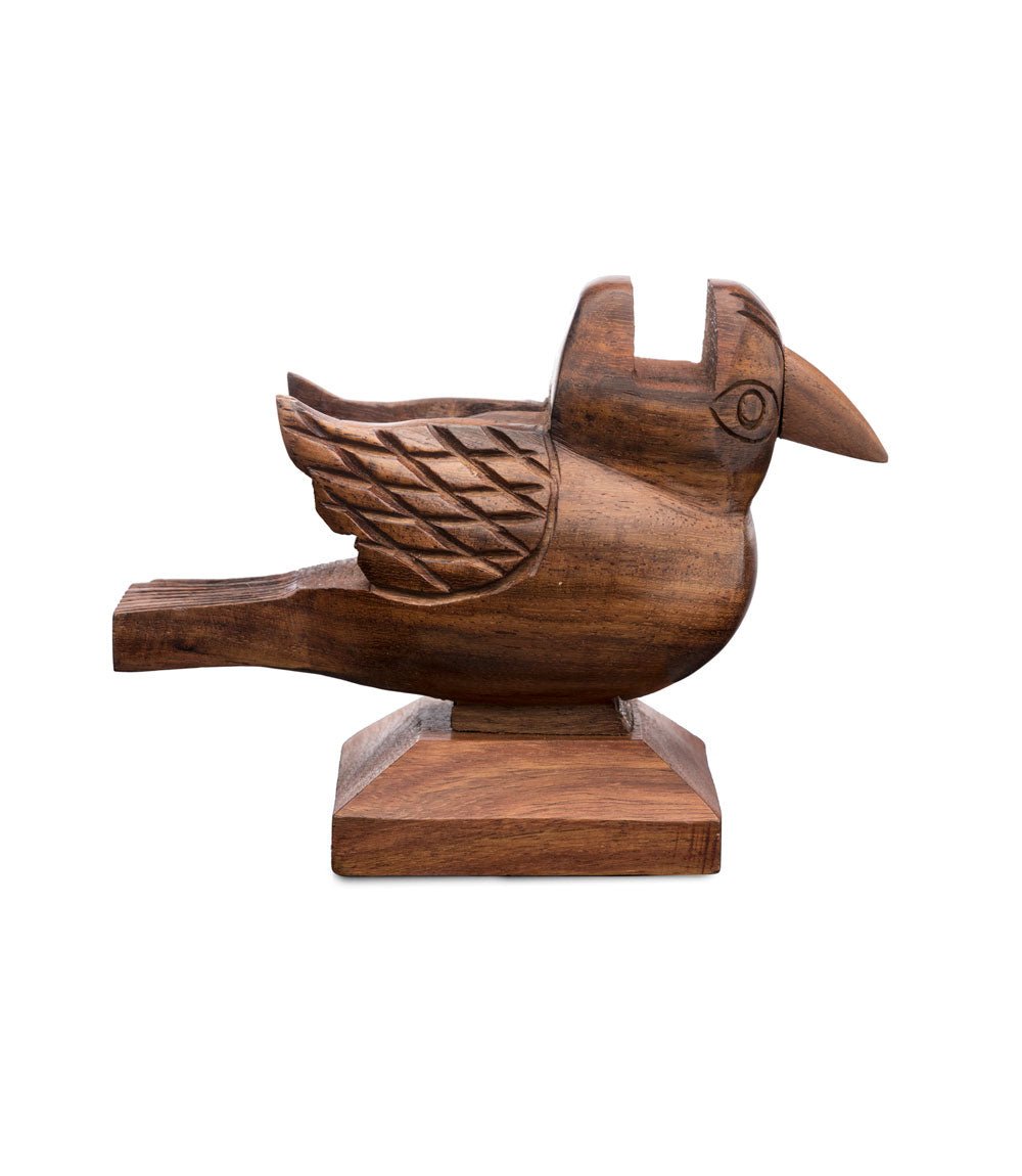 Sparrow Eyeglass Holder Stand - Handcrafted Indian Rosewood - Che Cose Belle