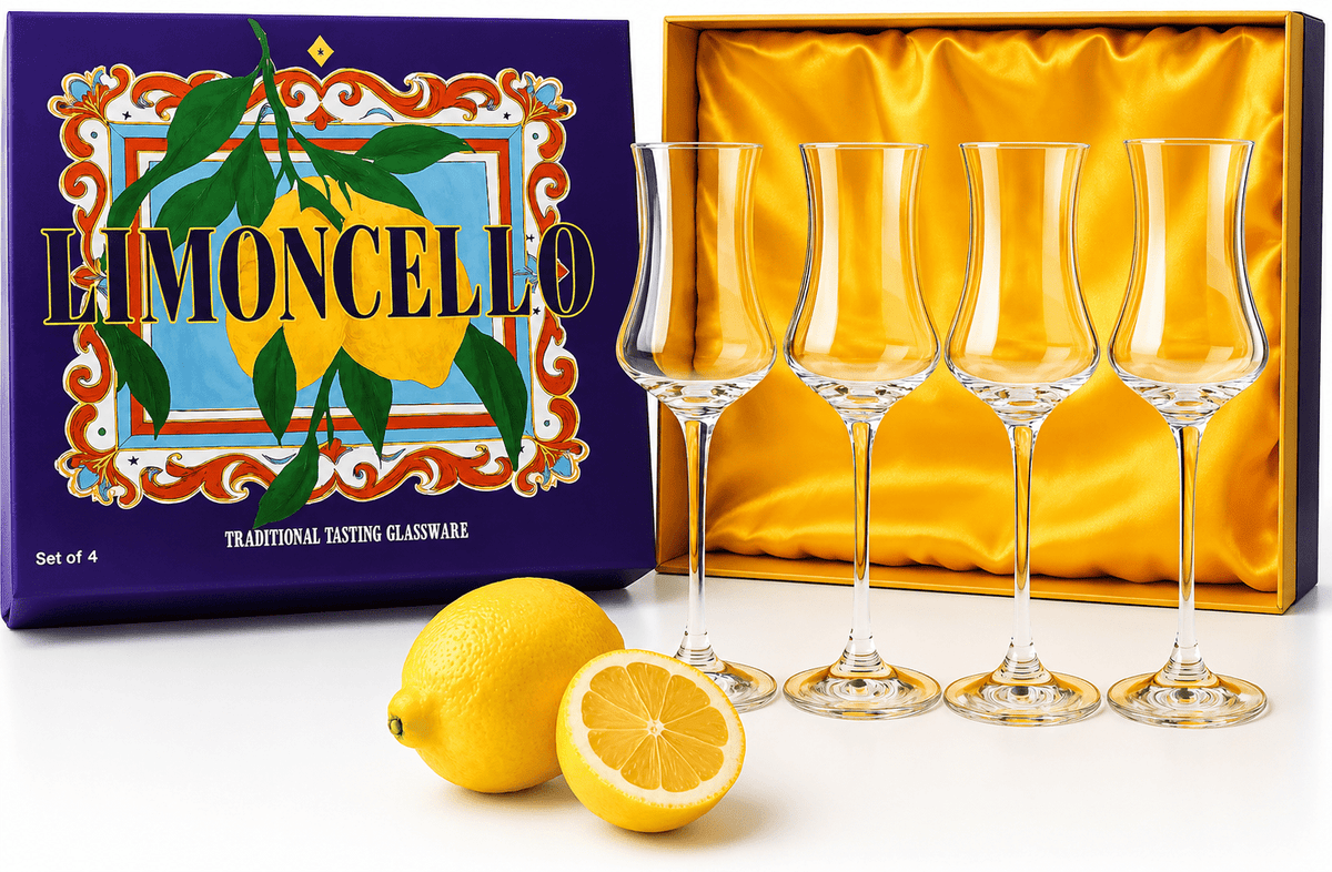 Specialty Limoncello Cocktail Glassware, Set of 4 - Che Cose Belle