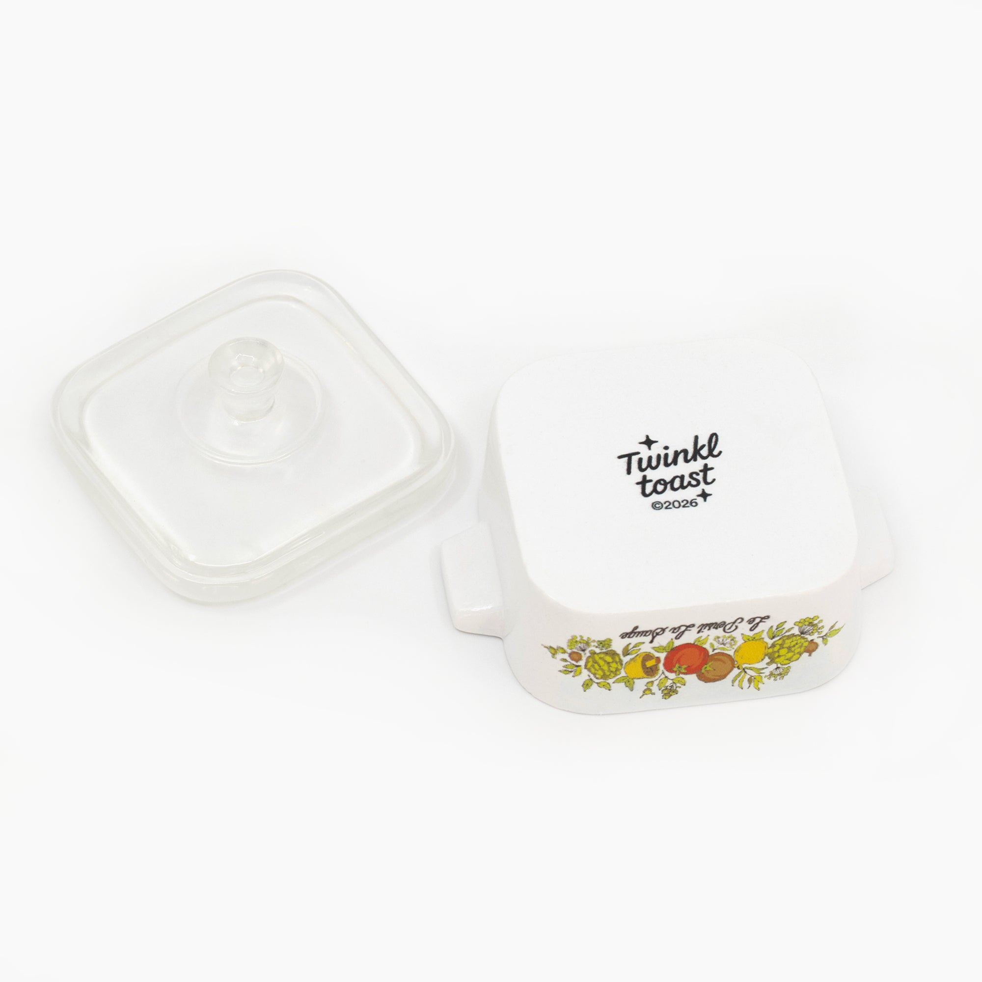 Mini Spice of Life Trinket Box – Corning Ware–Inspired Casserole