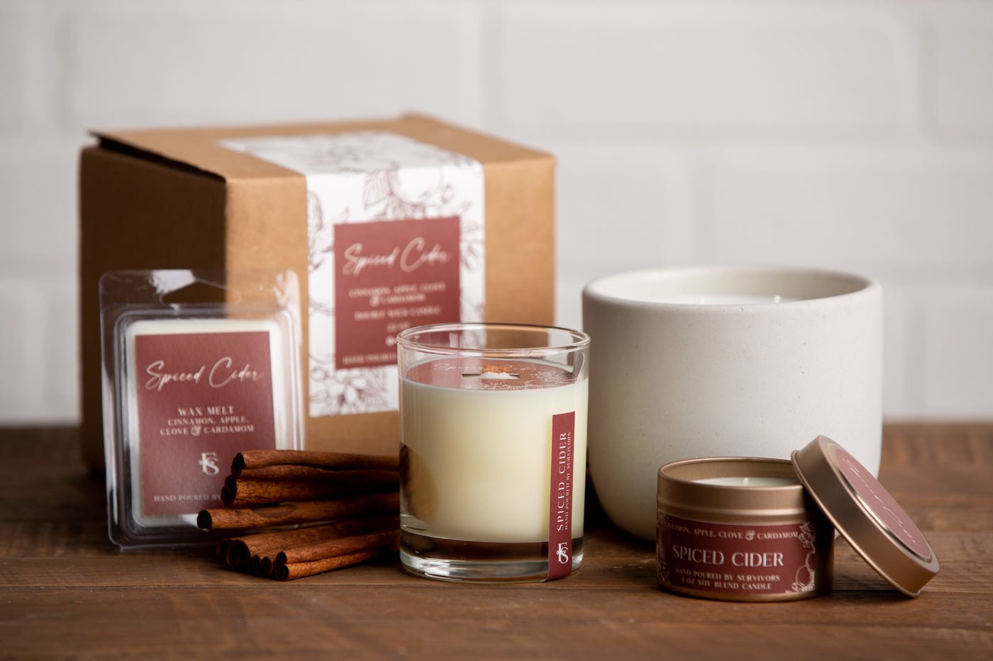 Spiced Cider Cement Candle - Che Cose Belle