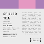 Spilled Tea, Lavender + Eucalyptus 11oz Candle - Che Cose Belle