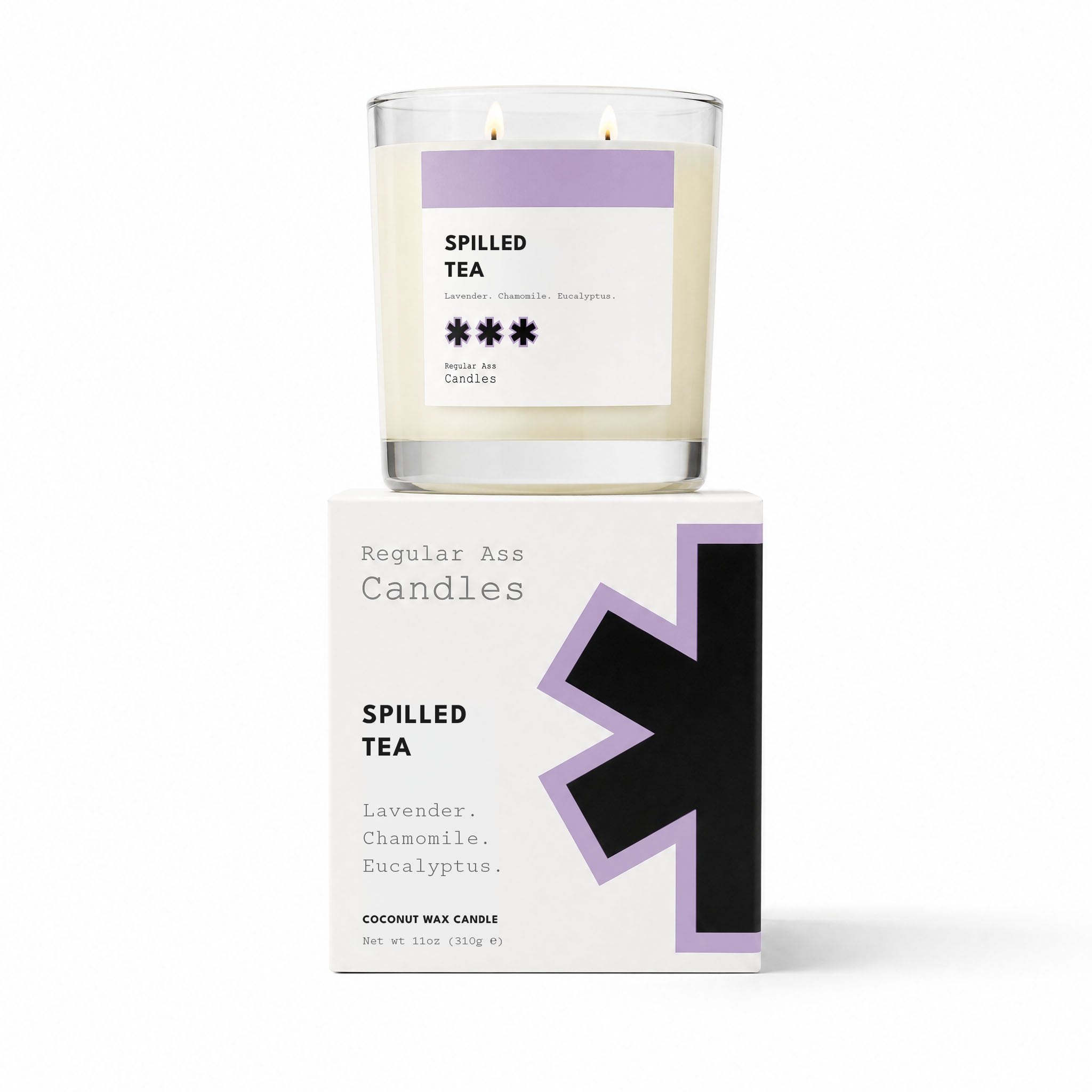 Spilled Tea, Lavender + Eucalyptus 11oz Candle - Che Cose Belle