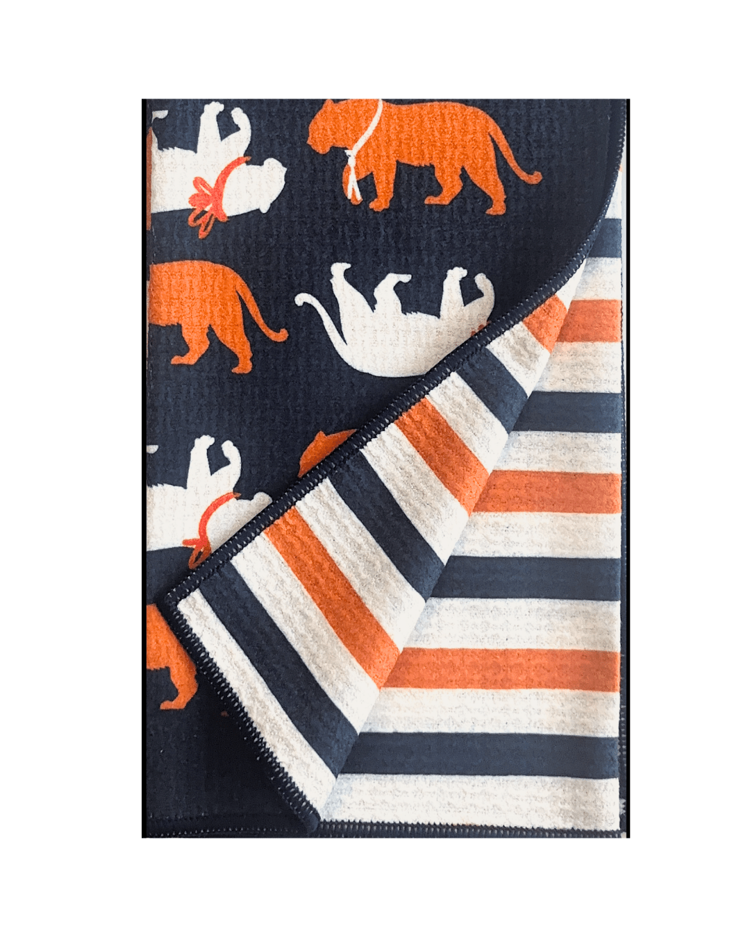 Spirit Tiger in Navy Double-Sided Tea Towel - Che Cose Belle