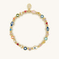 Spiritual Blessings - Enamel Multi Charm Bracelet - Che Cose Belle