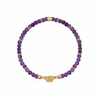 Spiritual Transformation - Amethyst Butterfly Charm Bracelet - Che Cose Belle