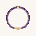 Spiritual Transformation - Amethyst Butterfly Charm Bracelet - Che Cose Belle