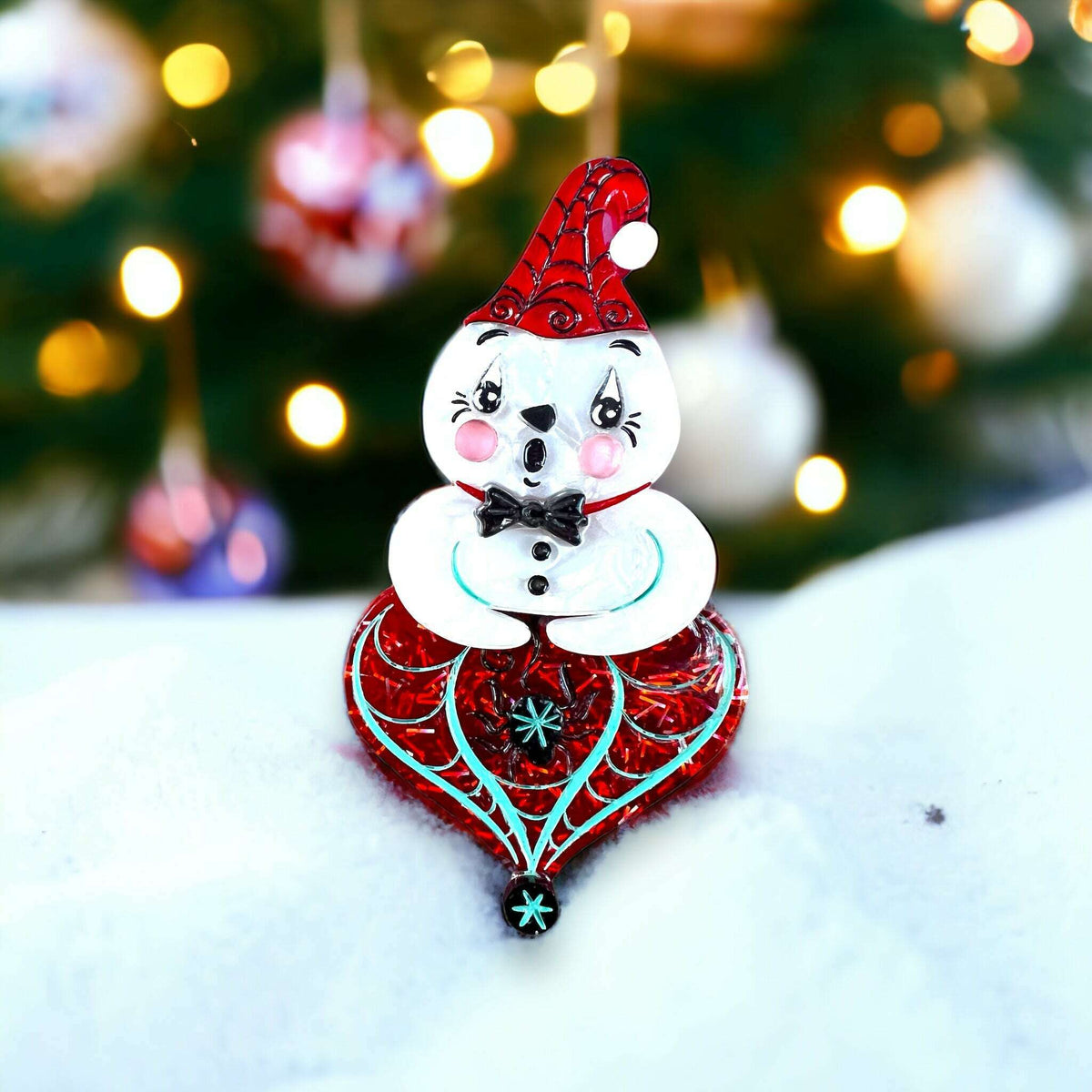 Spooky Ghostie Spookmas Brooch by Johanna Parker x Lipstick & Chrome - Che Cose Belle