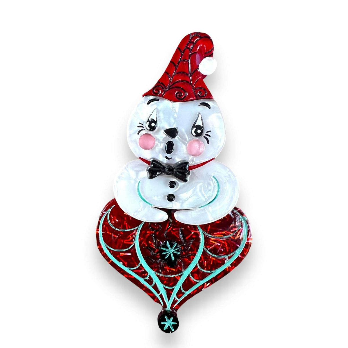 Spooky Ghostie Spookmas Brooch by Johanna Parker x Lipstick & Chrome - Che Cose Belle