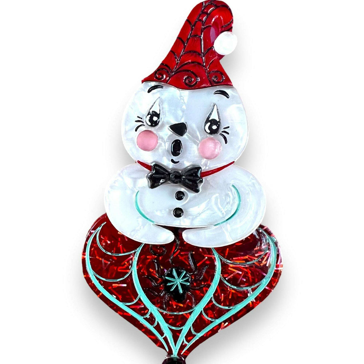 Spooky Ghostie Spookmas Brooch by Johanna Parker x Lipstick & Chrome - Che Cose Belle