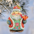 Spring Butterfly Santa Sculpted Hand-Painted Christmas Figurine by G. DeBrekht - Easter Spring Decor - 651826 - Che Cose Belle