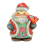 Spring Butterfly Santa Sculpted Hand-Painted Christmas Figurine by G. DeBrekht - Easter Spring Decor - 651826 - Che Cose Belle