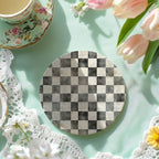 Spring Ceramic Coasters Set of 4 Courtly Check Designs Absorbent Drink Coasters for Table Protection - Che Cose Belle