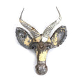Springbok Animal Mask - Recycled Metal Wall Art - Che Cose Belle