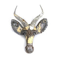 Springbok Animal Mask - Recycled Metal Wall Art - Che Cose Belle