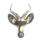 Springbok Animal Mask - Recycled Metal Wall Art - Che Cose Belle