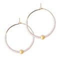 Sprinkles Hoop Earrings - Champagne/Gold - Che Cose Belle