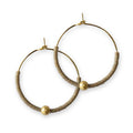 Sprinkles Hoop Earrings - Mocha/Gold - Che Cose Belle