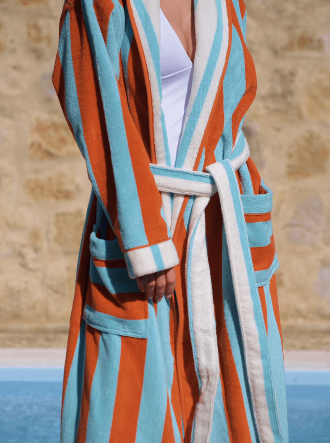 Spritz Striped Beach Robe - Che Cose Belle