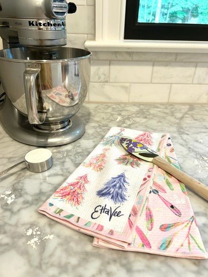 Spruce & Berries Double-Sided Tea Towel - Che Cose Belle