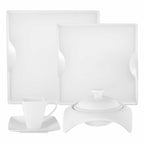 Square Porcelain Dinnerware Set - Che Cose Belle