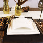 Square Porcelain Dinnerware Set - Che Cose Belle