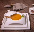 Square Porcelain Dinnerware Set - Che Cose Belle