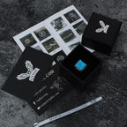Square Turquoise Stainless Steel Ring - Che Cose Belle