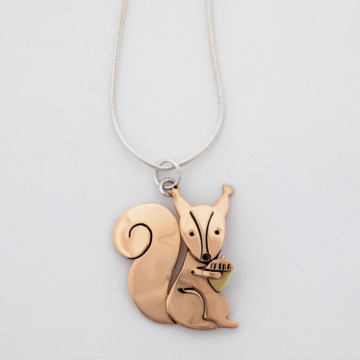 Squirrel Mixed Metal Necklace - Che Cose Belle