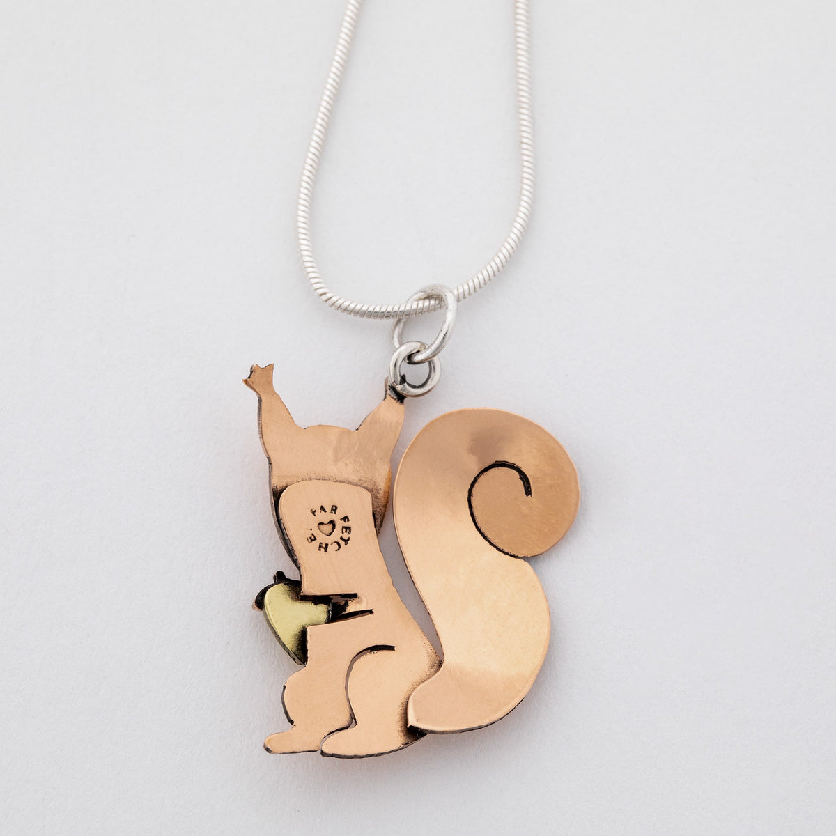 Squirrel Mixed Metal Necklace - Che Cose Belle