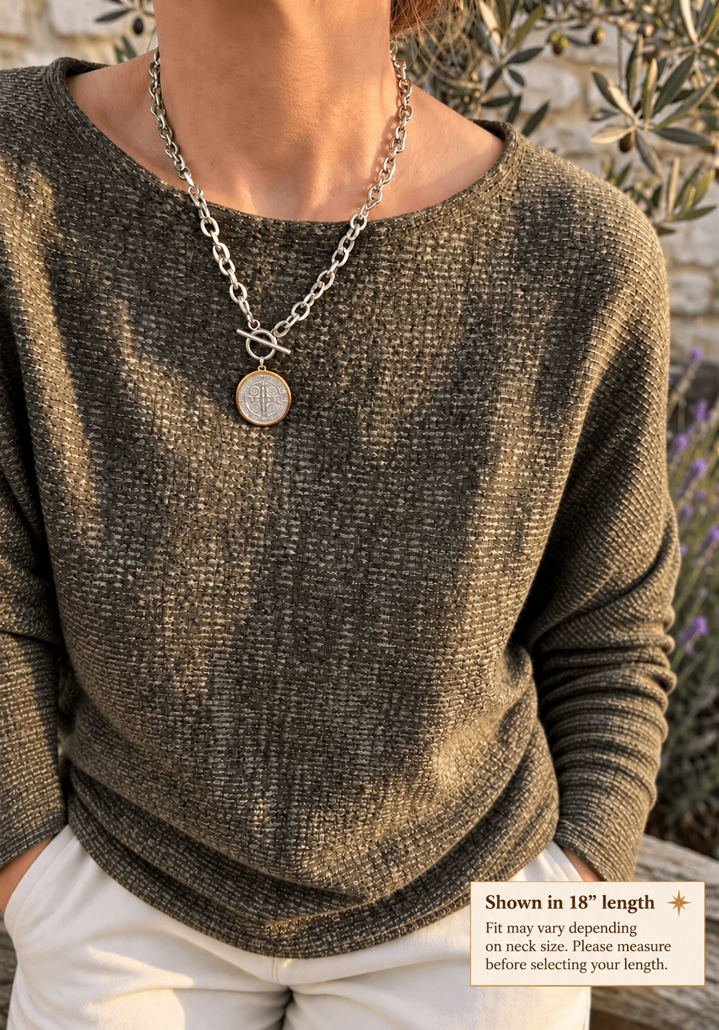 ST. BENEDICT TOGGLE NECKLACE - Che Cose Belle