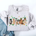 St Patrick's Dogs, Cute, St Patrick's Day, Shamrock, Clover, Lucky, Leprechaun Sweatshirt - Che Cose Belle