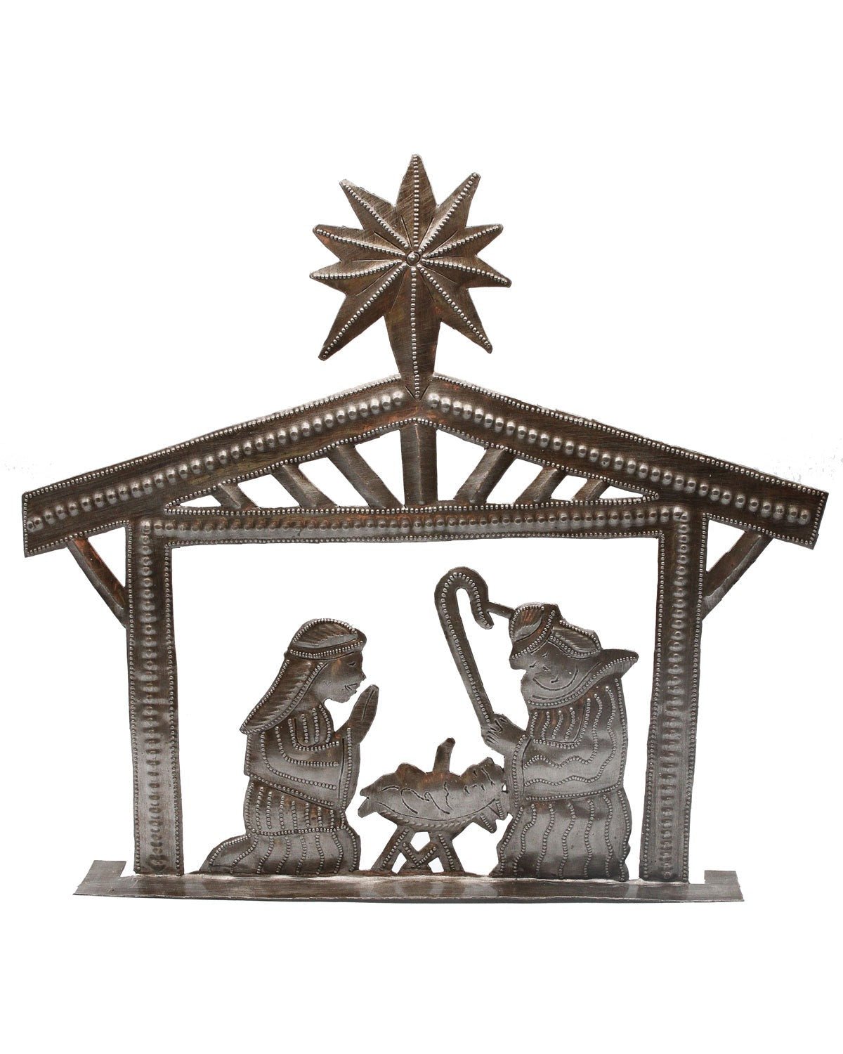 Stable Nativity Metal Art - Che Cose Belle